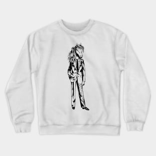 Horse in a suit Crewneck Sweatshirt